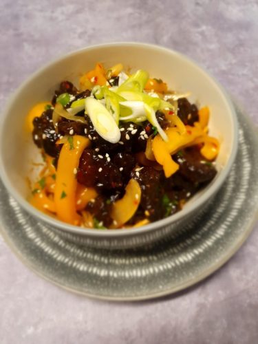 Salt & Chilli Crispy Beef Noodles