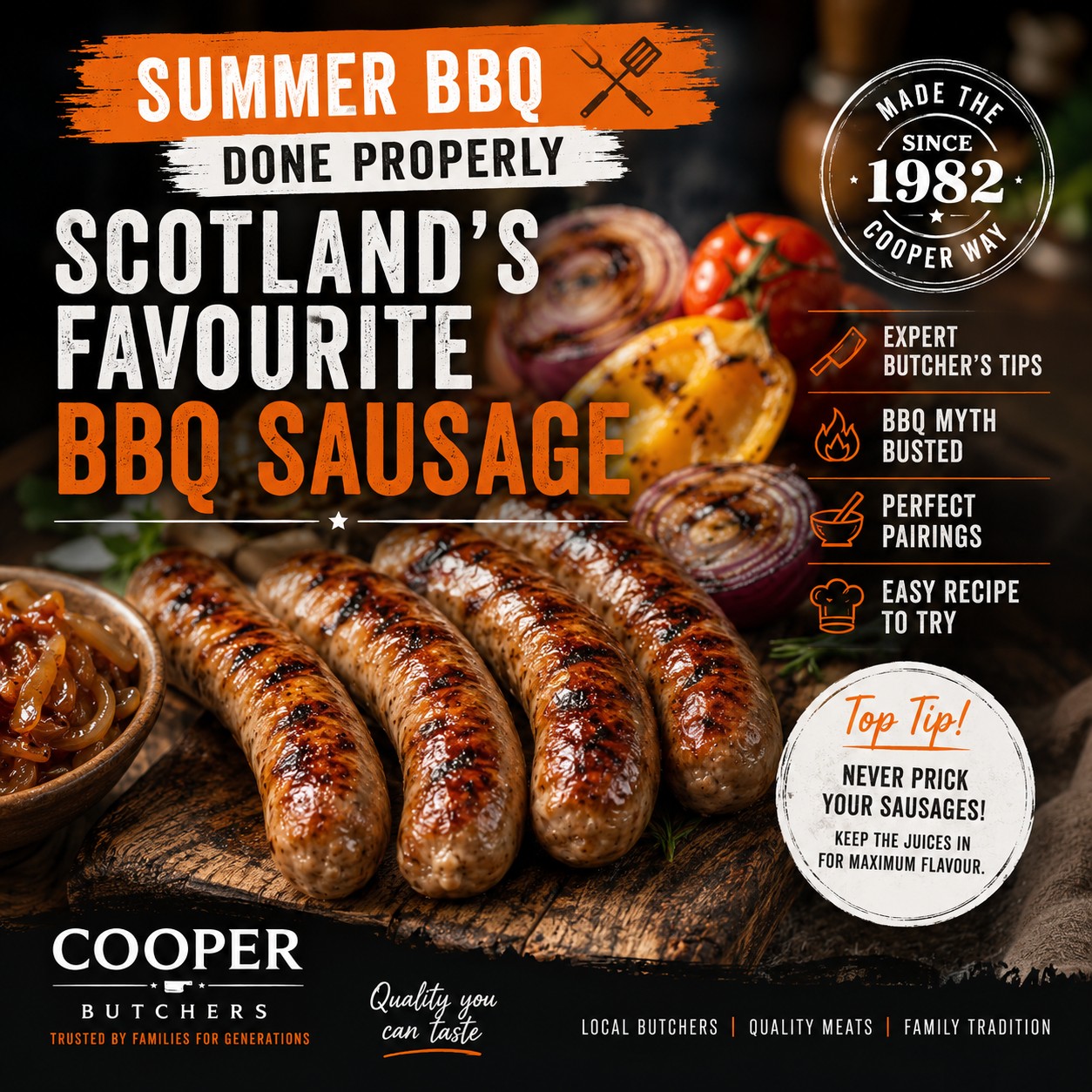BBQ sausages
